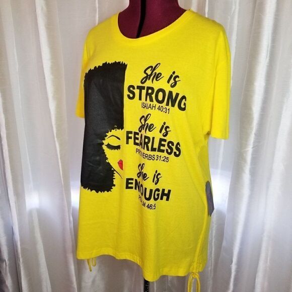 On Fire High-Low Women's Graphic Top (size 3X) - Picture 7 of 7